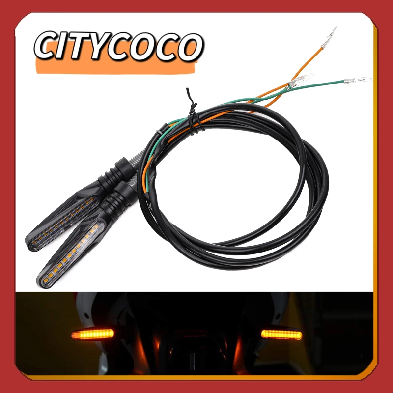 2/1PCS Electric Scooter Motorcycle Turn Signals Light Tail Blinker Bendable LED Turn Signals Light for citycoco Electric Scoote