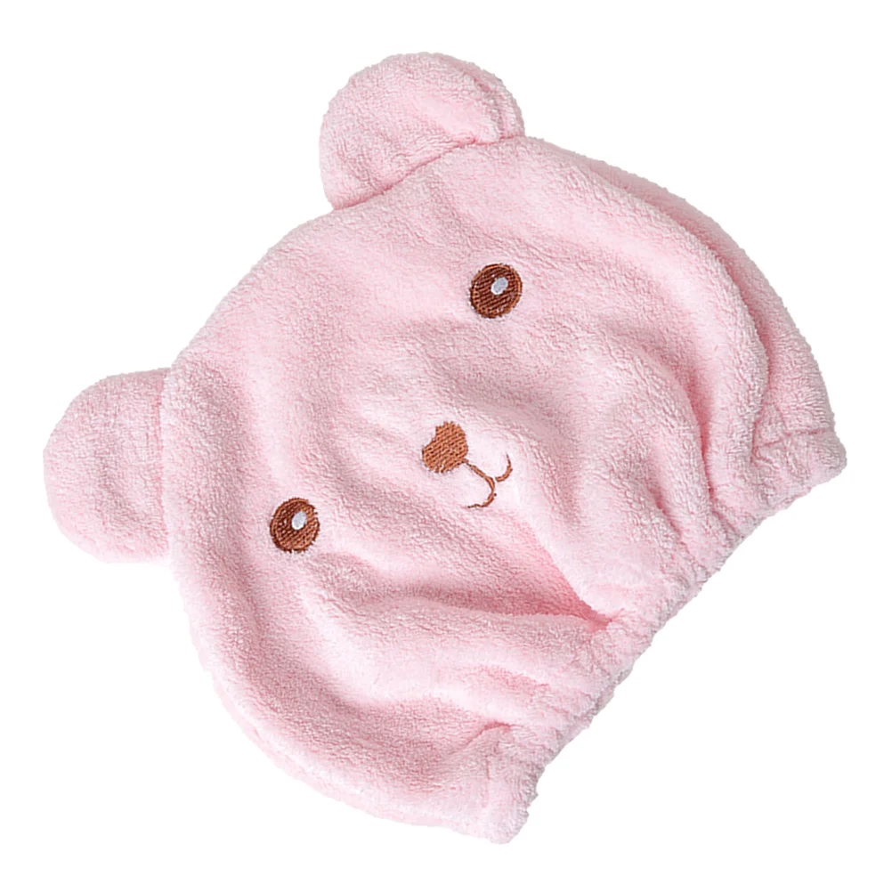 Elastic Bathing Hair Salon Hat Towel Cap Thicken Animal Cartoon Dry Hair-drying