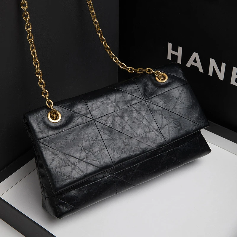 2026 Trend Elegant Chain Foldable Bag Ladies High-end All-match Underarm Single Shoulder Crossbody Purse