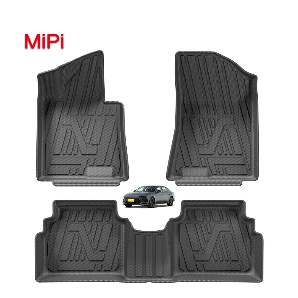 All Weather Car Floor Mat for Hyundai 11th Generation Sonata 2024 3D TPE Car Mats Waterproof Non-slip Carpet