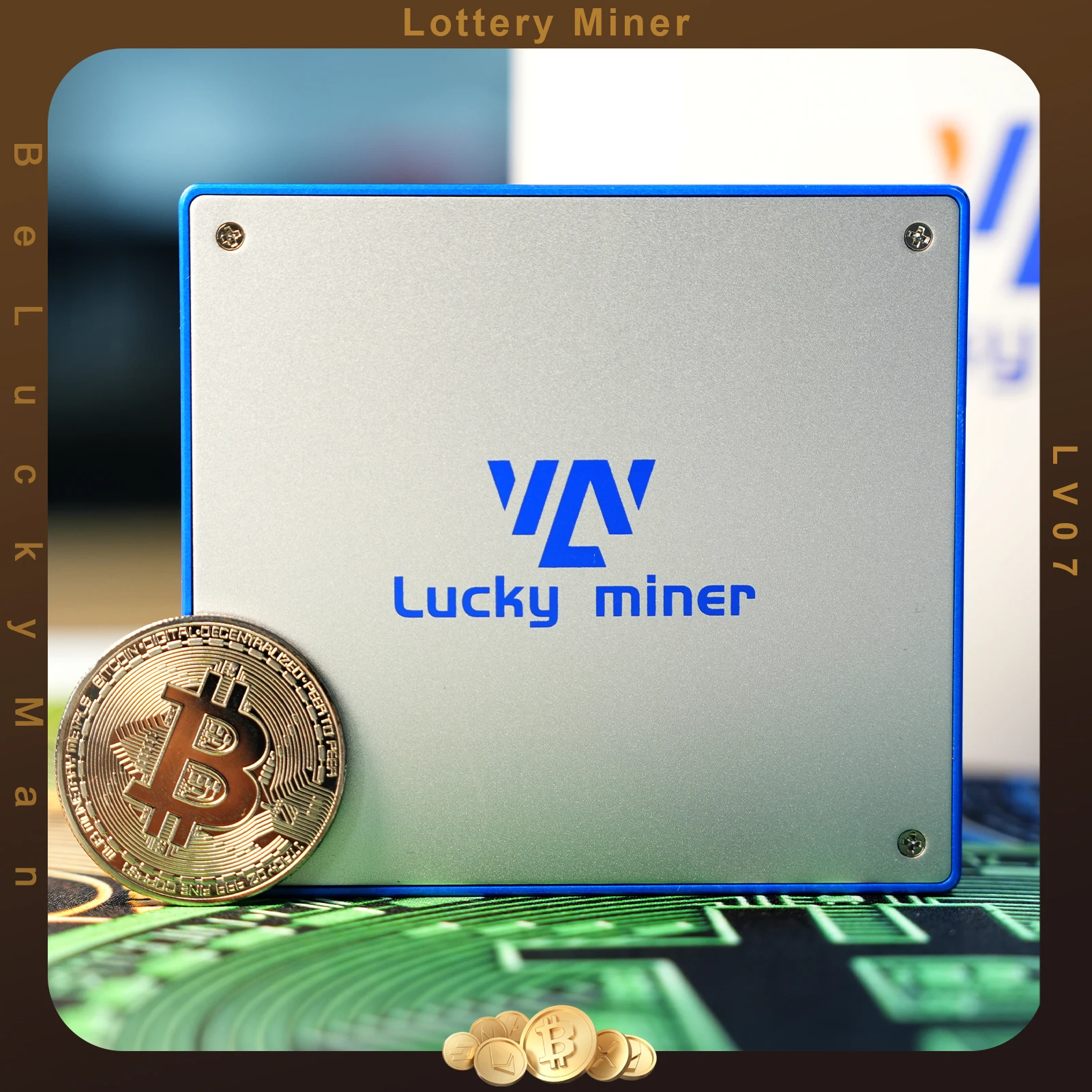 

Bitcoin Miner Lucky Miner LV07 ASIC Mining SHA256 1TH/S BTC BCH BSV DGB Lottery Device Crypto Solo Miner Mining Machine