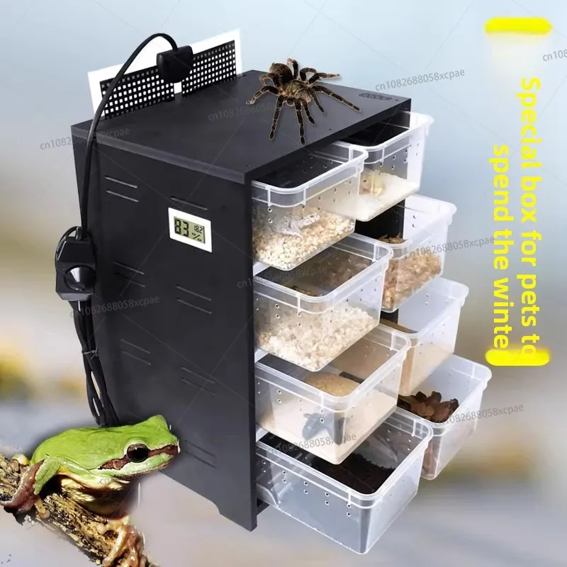 Reptile Incubator, Small Climbing Pet Feeding Box, Horned Frog, Turtle, Scorpion, Spider, Palace Heating