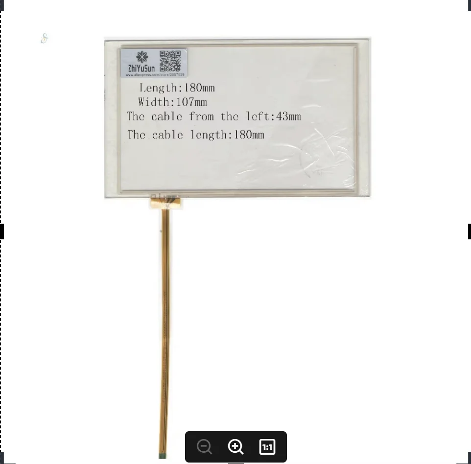 

ZhiYuSun Wholesale 180mm*107mm NEW 7inch 4 line For Car DVD touchscreen panel 164*98 Sensor glass this is compatible