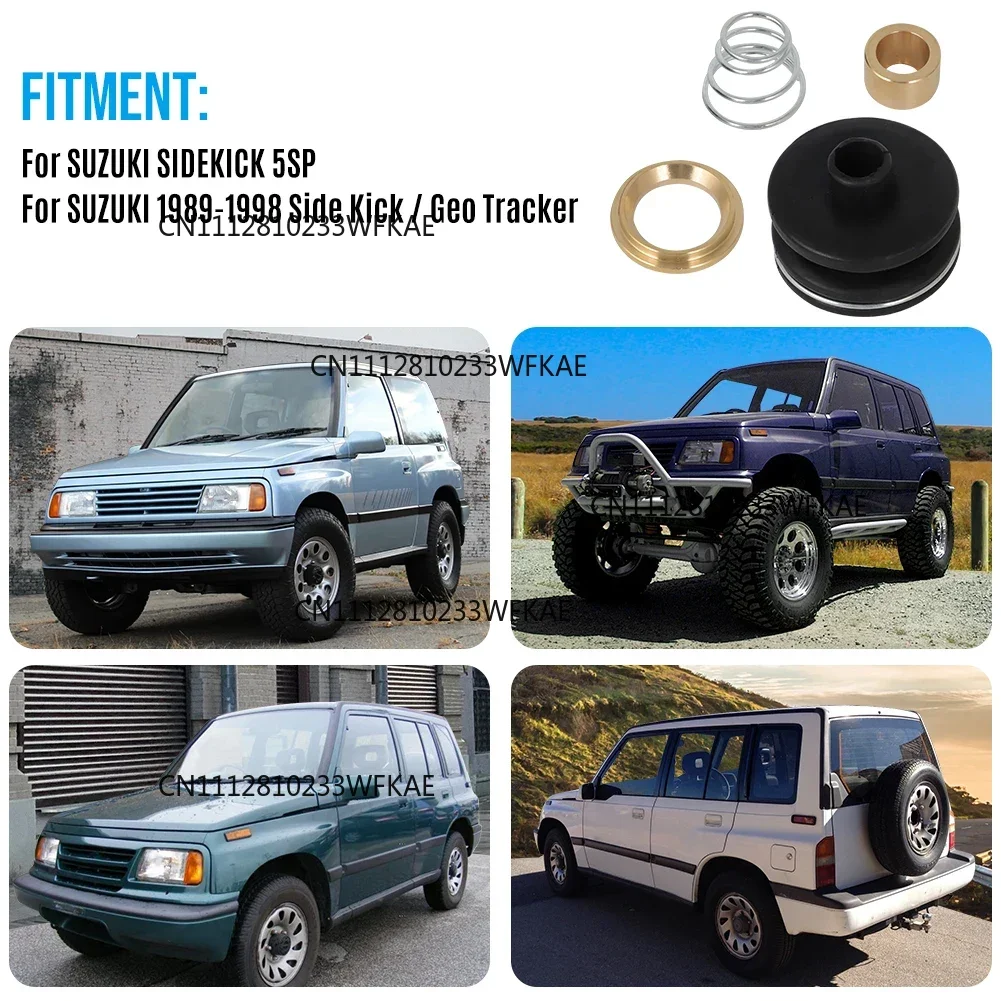 Shifter Lever Repair With Bushings Spring Boot For Suzuki Sidekick Geo Tracker X90 5sp