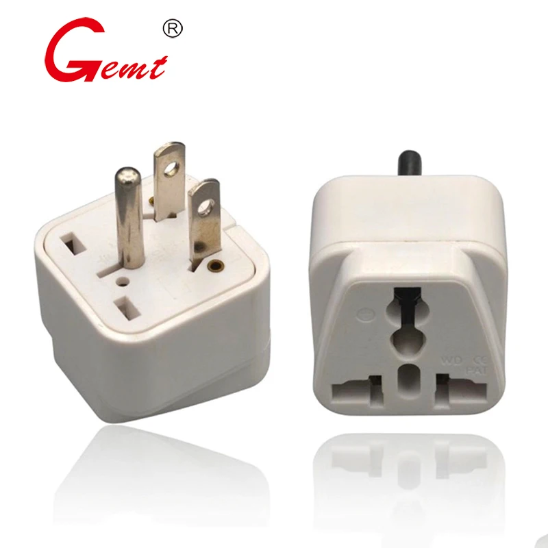 Europe to US plug adapter Type B USA Plug adapter compatible with plugs from Europe India and other countries-India to USA plug