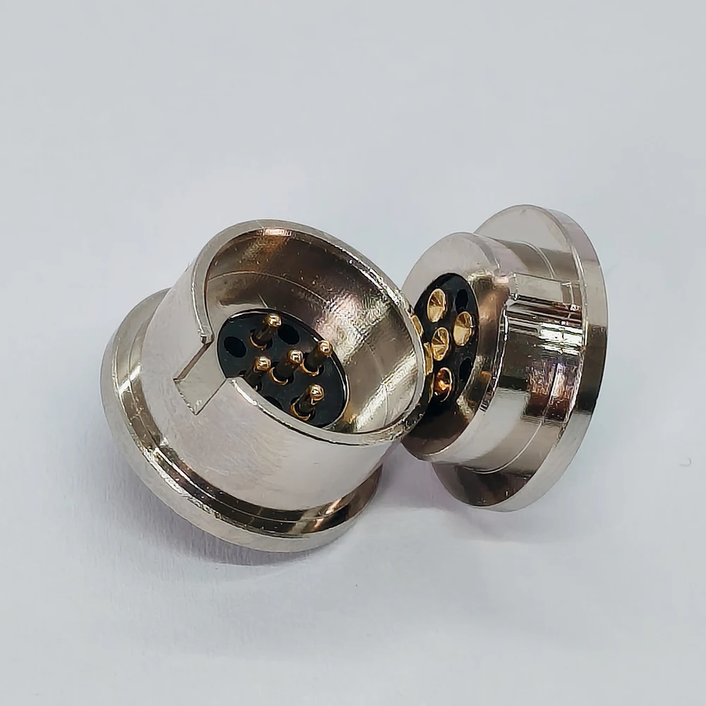 1 Stück Wasserdichter Magnetischer Feder-Pogo-Pin-Steckverbinder 5-Pin 2A 5V Männlich Weiblich Sondenkartensteckplatz Magnetischer DC-Ladeanschluss – Detail 3