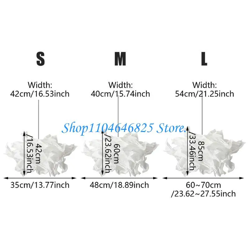 

Simple Lamp Shade Chandelier Light Shades Cloud Lamp Shades Hanging Light Covers for Floor Lamps & Pendant Light
