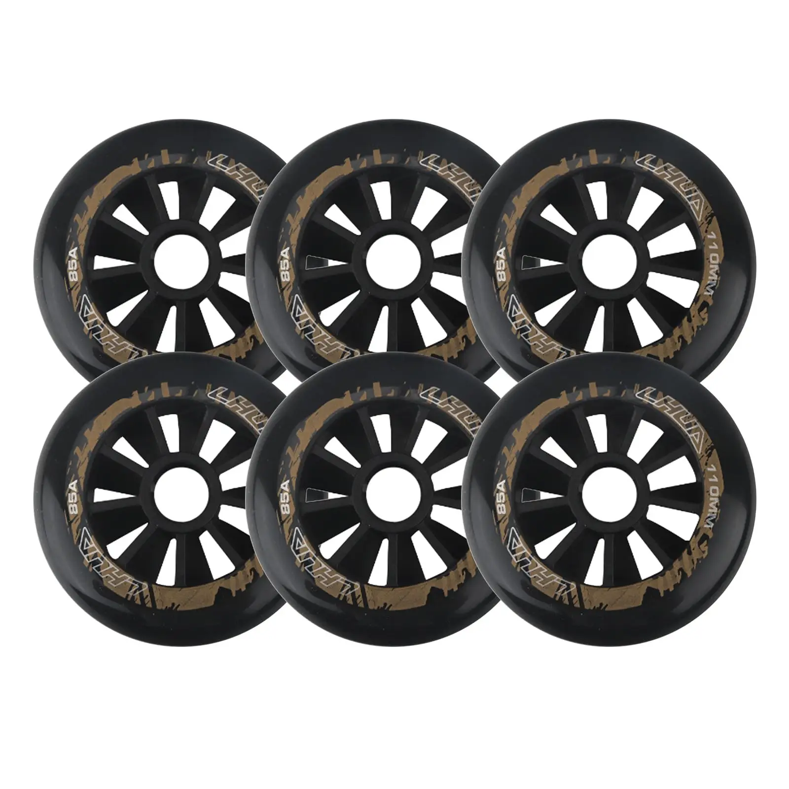 

6pcs 100mm Inline Skate Wheels peed Skates Wheel Professional Road Roller Skate Wheels PU Wheel high respond high duration