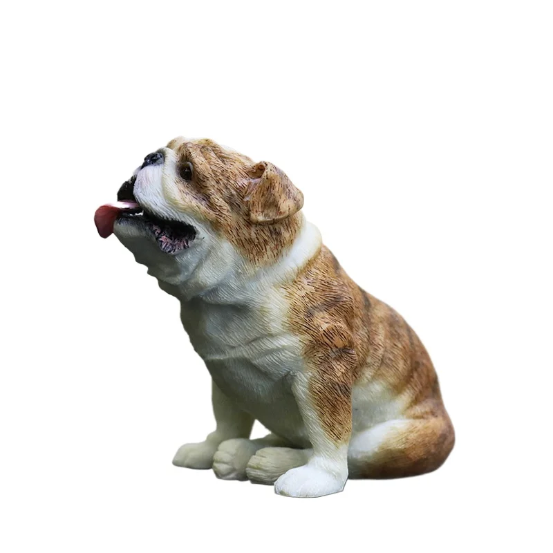 Resin mold play British Bulldog simulation dog model Yingdou car ornament British bull figure handicraft