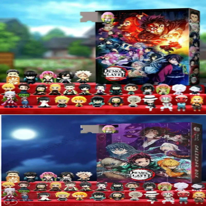 2026 شيطان القتلة تقويم القدوم عيد الميلاد العد التنازلي التقويم 2DAnime الشكل 24 يوم صندوق مفاجأة الطرفية لعبة أطفال هدية #1