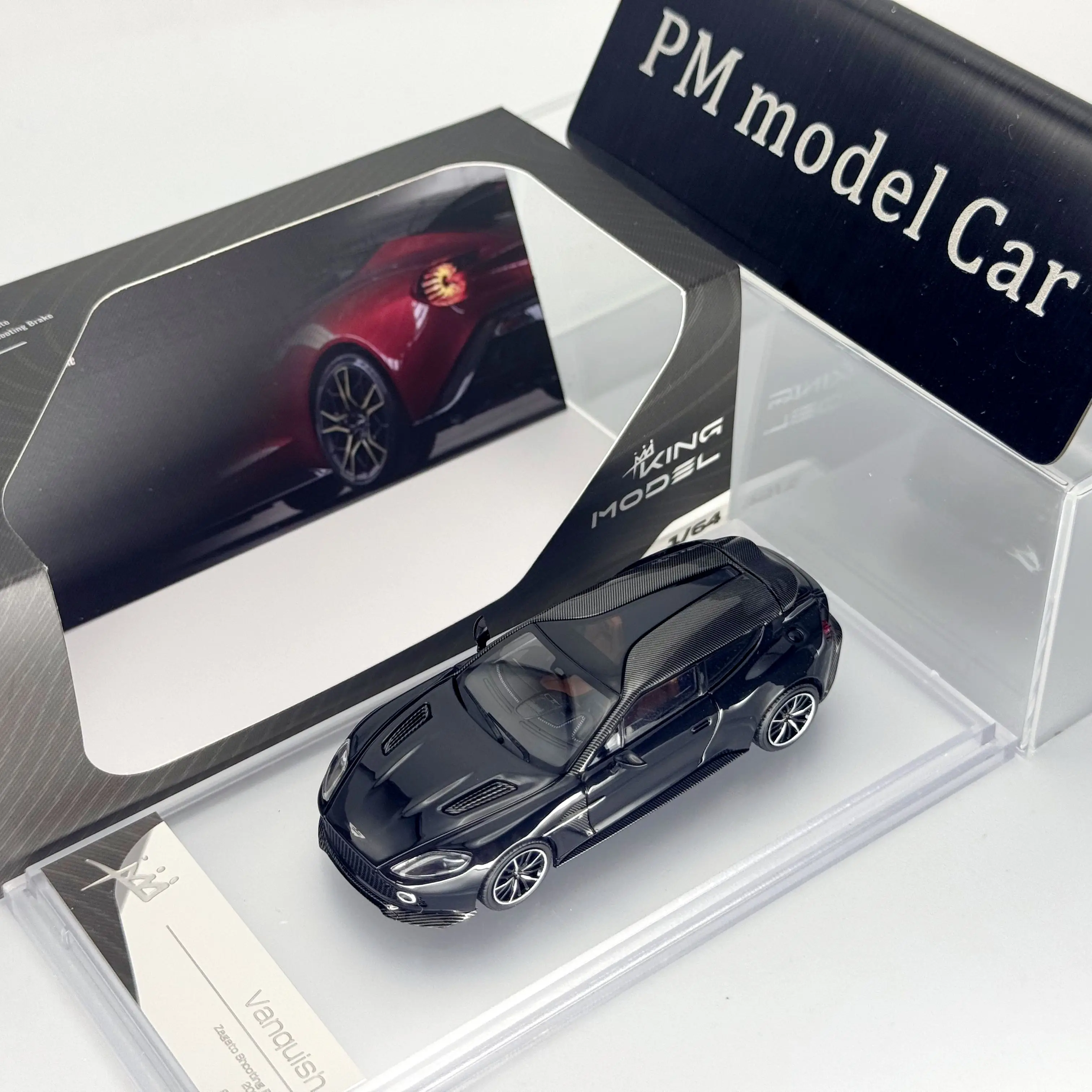 Modelo King 1:64 Aston Martin Zagato Shooting Brake, Auto de Aleación Fundida a Presión, Modelo Coleccionable