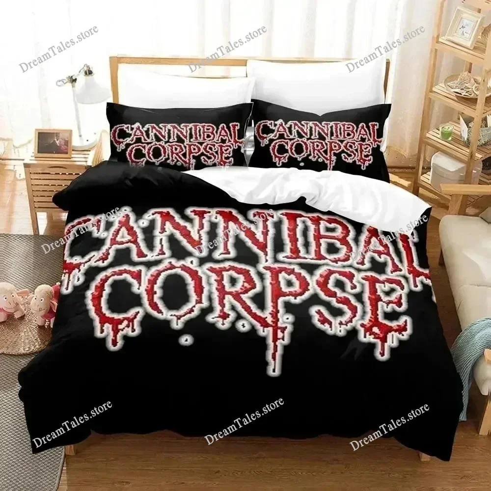 

3D Print Cannibal Corpse Bedding Set Duvet Cover Bed Set Quilt Cover Pillowcase Comforter King Queen Size Boys Adult Bedding Set