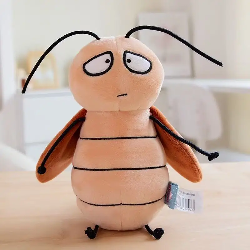 Lo último en llavero con colgante de mochila de cucarachas, muñeco de peluche de dibujos animados de anime, bonito regalo de cumpleaños para niños, muñeca divertida
