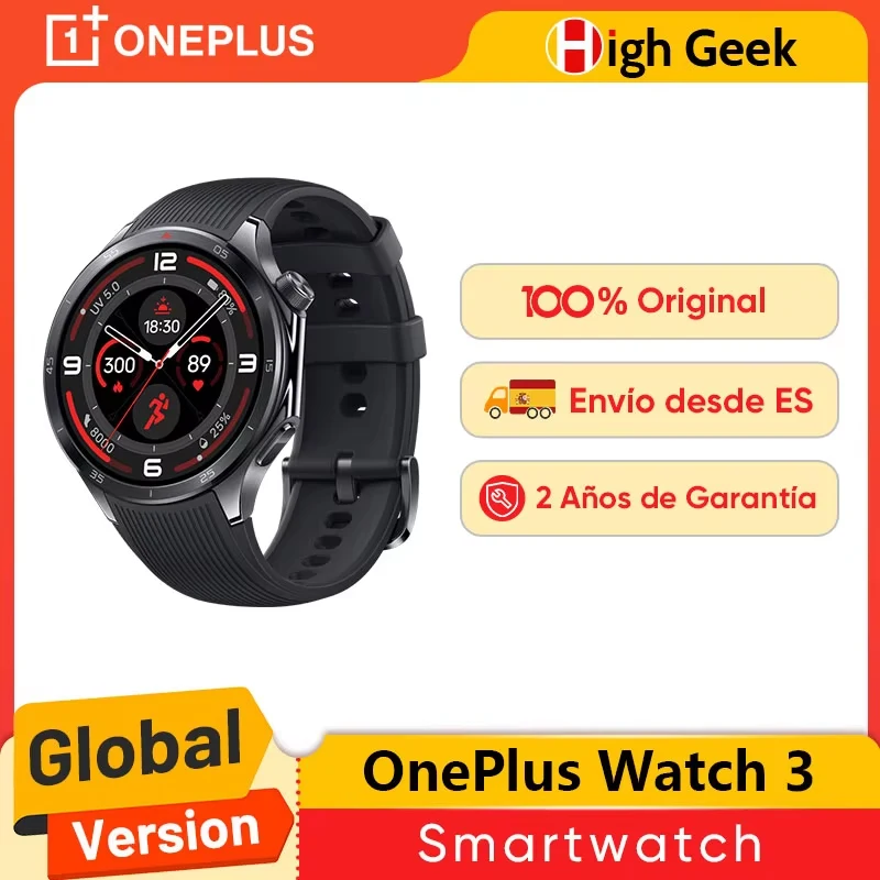 Version mondiale OnePlus montre 3 montre intelligente 1.50 pouces LTPO AMOLED affichage Snapdragon W5 processeur double fréquence GPS Wear OS Version mondiale OnePlus montre 3 montre intelligente 1.50 pouces LTPO AMOLED affichage Snapdragon W5 processeur double fréquence GPS Wear OS
