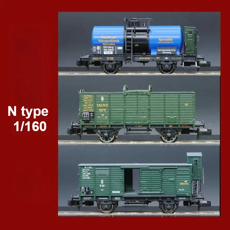 

FLEISCHMANN N Type 1/160 Toy Train 809005 Bavaria Freight Car 3-section Train Set Boy Toy Gift