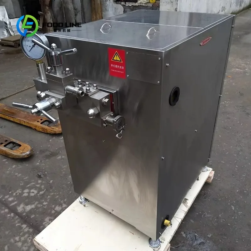Customized 1000L/H Small Dairy Ice Cream Homogenizer High Pressure Pump 304 Stainless Steel Mixing Emulsification Machine