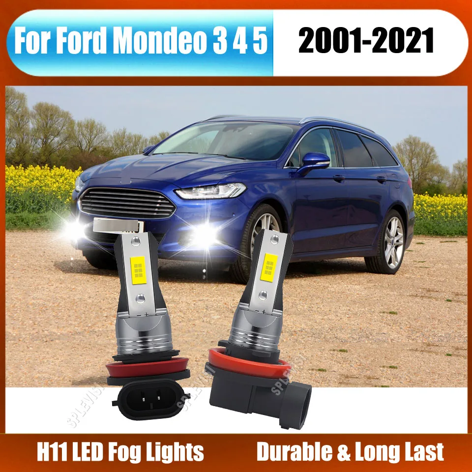 

2Pcs H11/H8/H9 Fog Lights Pro Kit For Ford Mondeo 3 4 5 2001 2002 2003 2004 2005 2006 2007 2008 2009 2010 2011 2012 2013 -2021