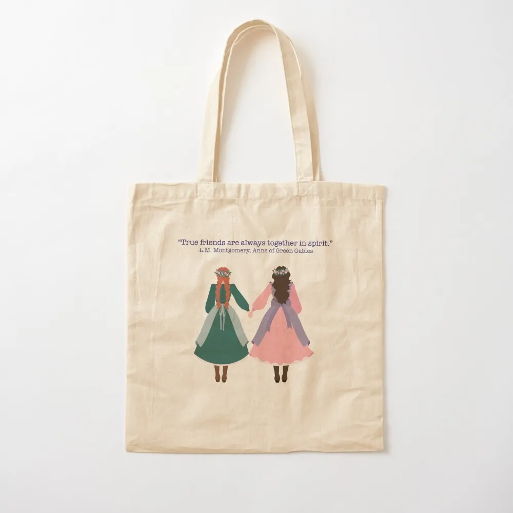 “True friends are always together in spirit. Tote Bag Women bags Cloth bags Handbags Canvas bag for women Canvas Tote Bag