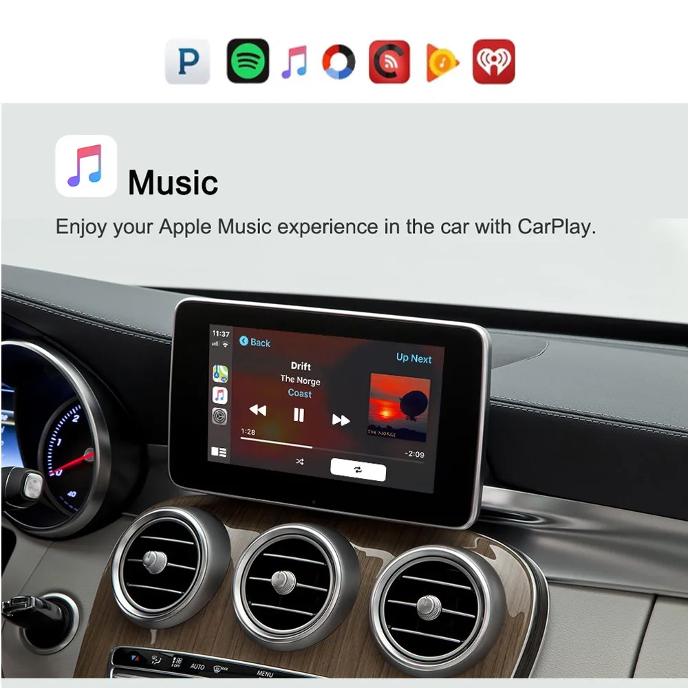 Wireless Apple Carplay Module For Mercedes C/GLC/S Class W205 W253 NTG5.0 System Android Auto Box Car Play Interface