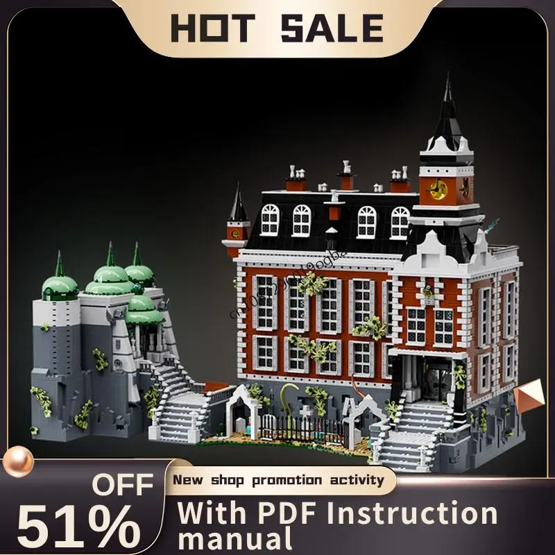 

New 8748Pcs Hot Famous Bat Hero Movie Moc Arkhamed East Island Model Custom Puzzles Diy Creative Ideas Kids Toys Birthday Gift