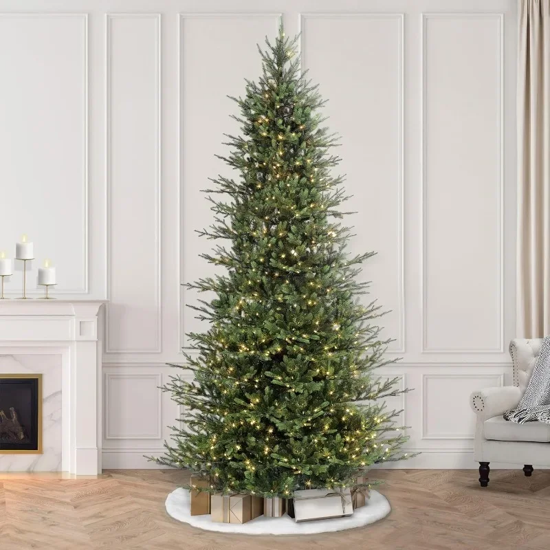 9 foot tall pre-lit balsam fir artificial Christmas tree ELEGANT ARTIFICIAL CHRISTMAS TREE