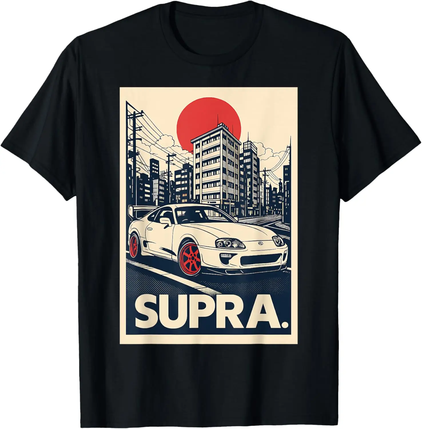 Just A Boy Who Loves Cars JDM T-Shirt 100% Cotton Trendy Y2K Short-Sleeve Tee-Soft, Quick-Drying, Moisture-Wicking; Ideal Sports