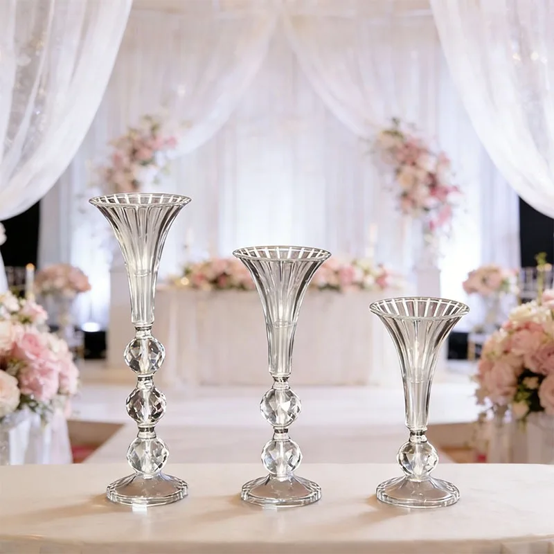 74CM Height Gold Vases Metal Candle Holders Candlesticks Wedding Centerpieces Event Flower Road Lead Home Decoration 10 PCS/ Lot