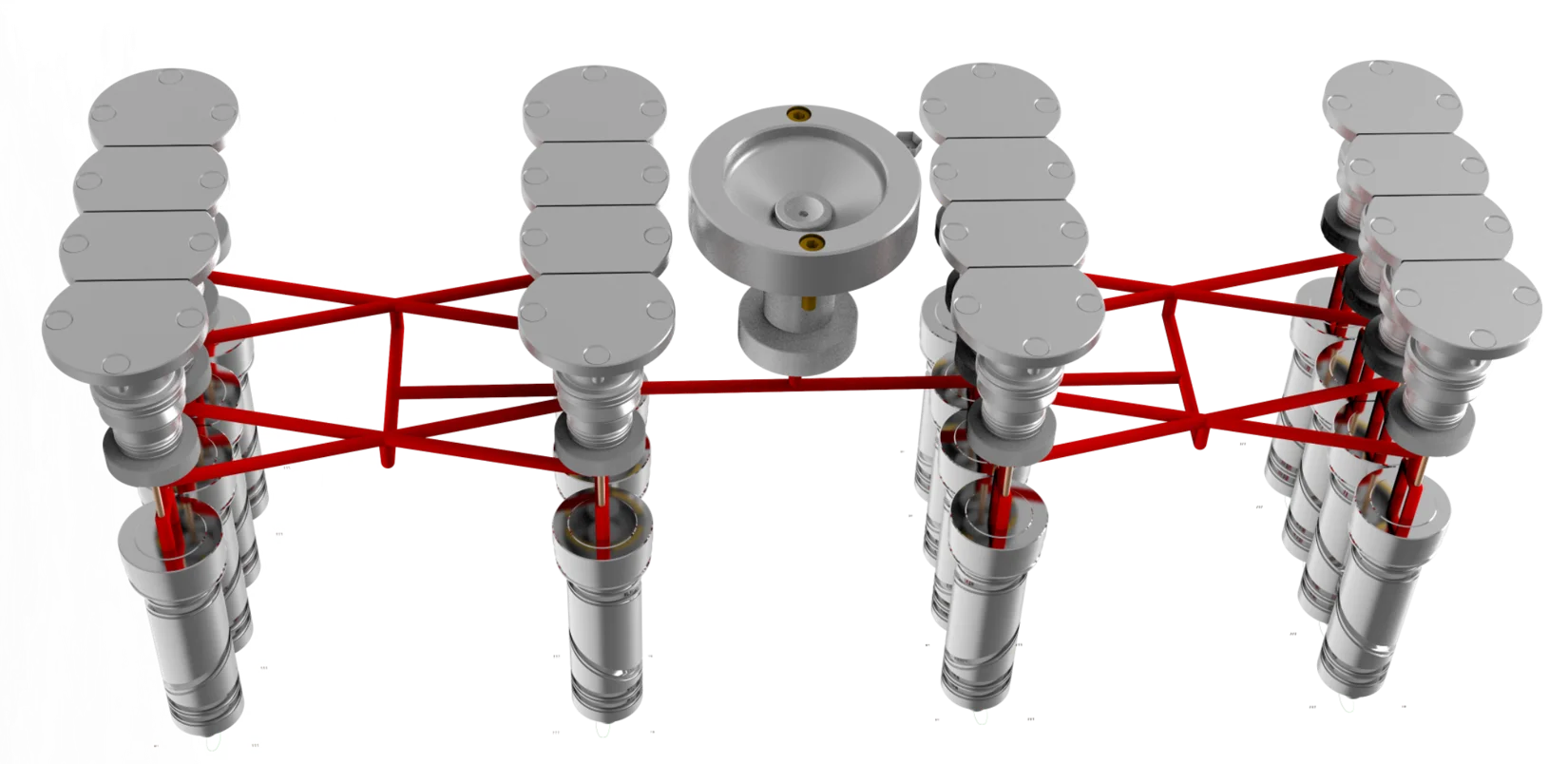 Factory Direct High Precision and Accurate Temperature Control  in Engineering Materials Valve Hot Runner System