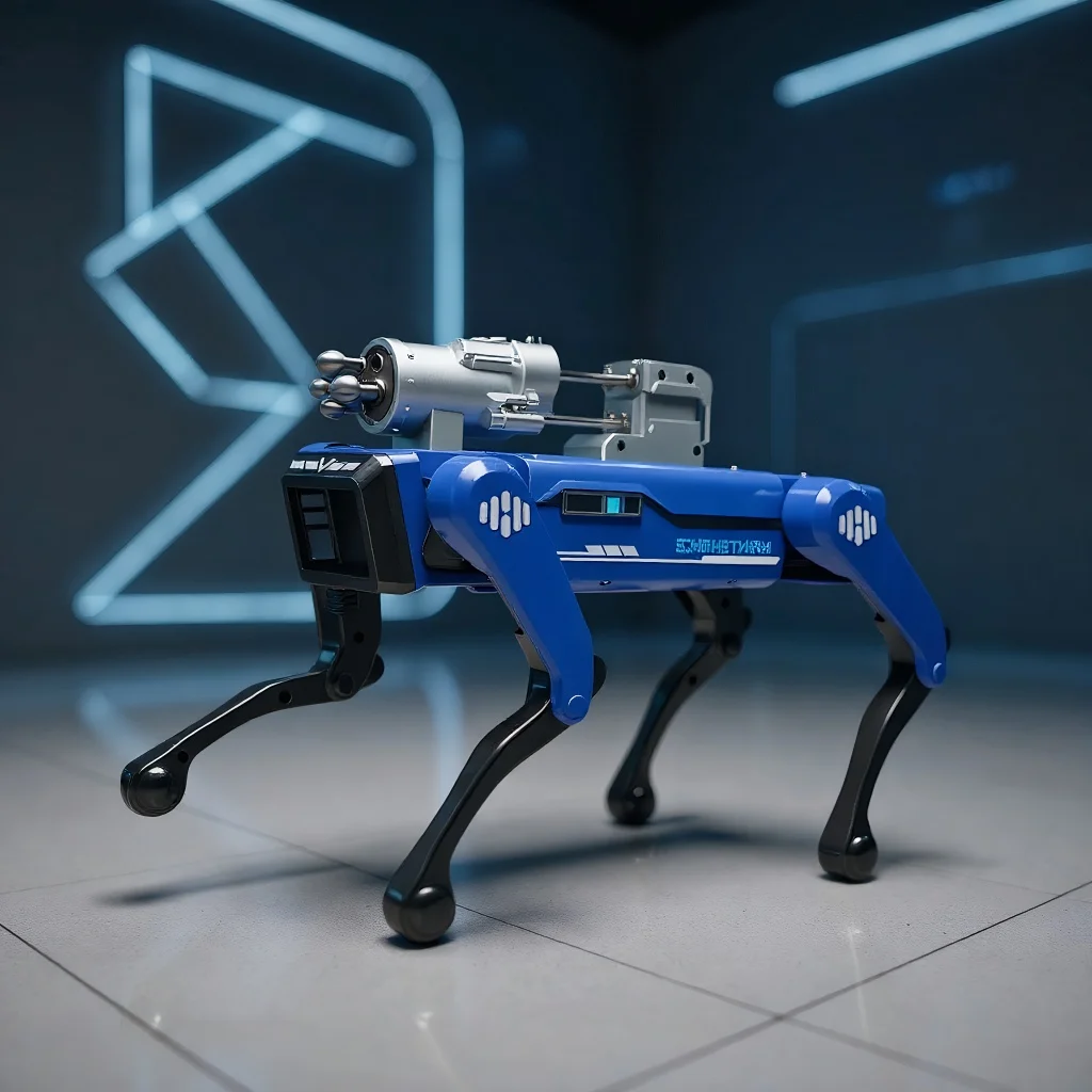 AI Smart Sprachgesteuerter Feuerwehrroboter Hund Fernbedienung Alpha Wasserspritzen Bionic Machine Hund Programmierung Geschenk