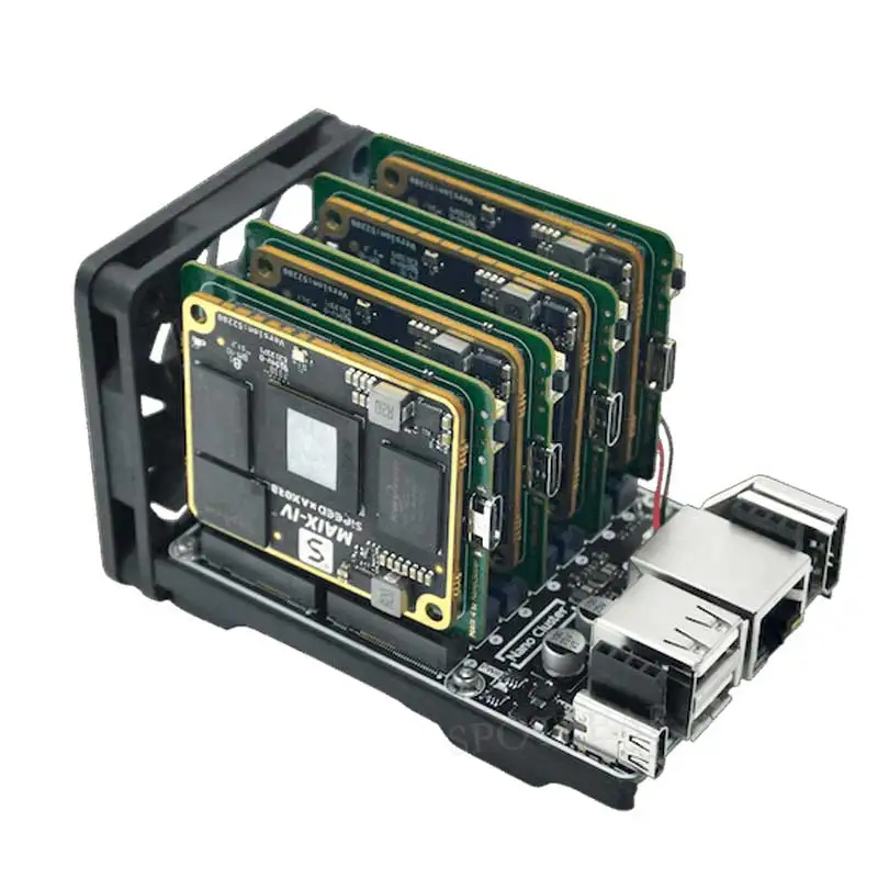 Picture 5: Sipeed NanoCluster Mini Cluster Board mini data center 7 SOM slots open SOM interface For Raspberry Pi CM4&5 Computer LM3H M4N