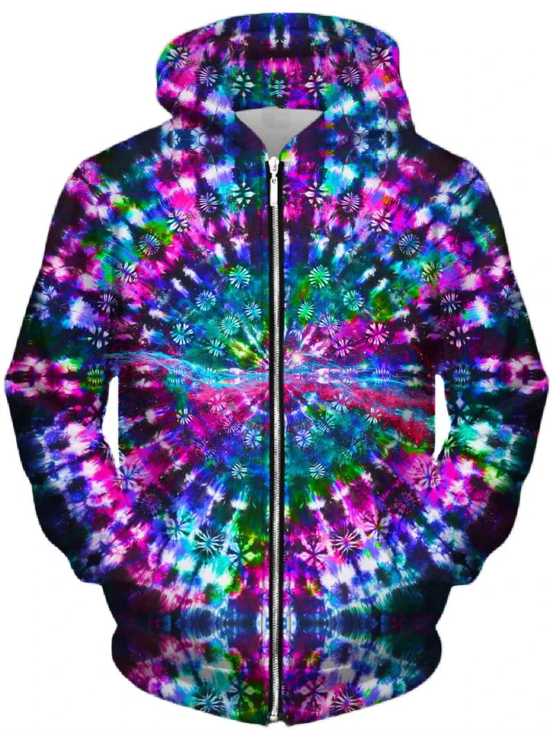 Psychedelic Graphic Zip Up Hoodies Men Women 3D Printing Abstract Pattern Harajuku Pullover Sweatshirt Kids Men Streetwear Coats