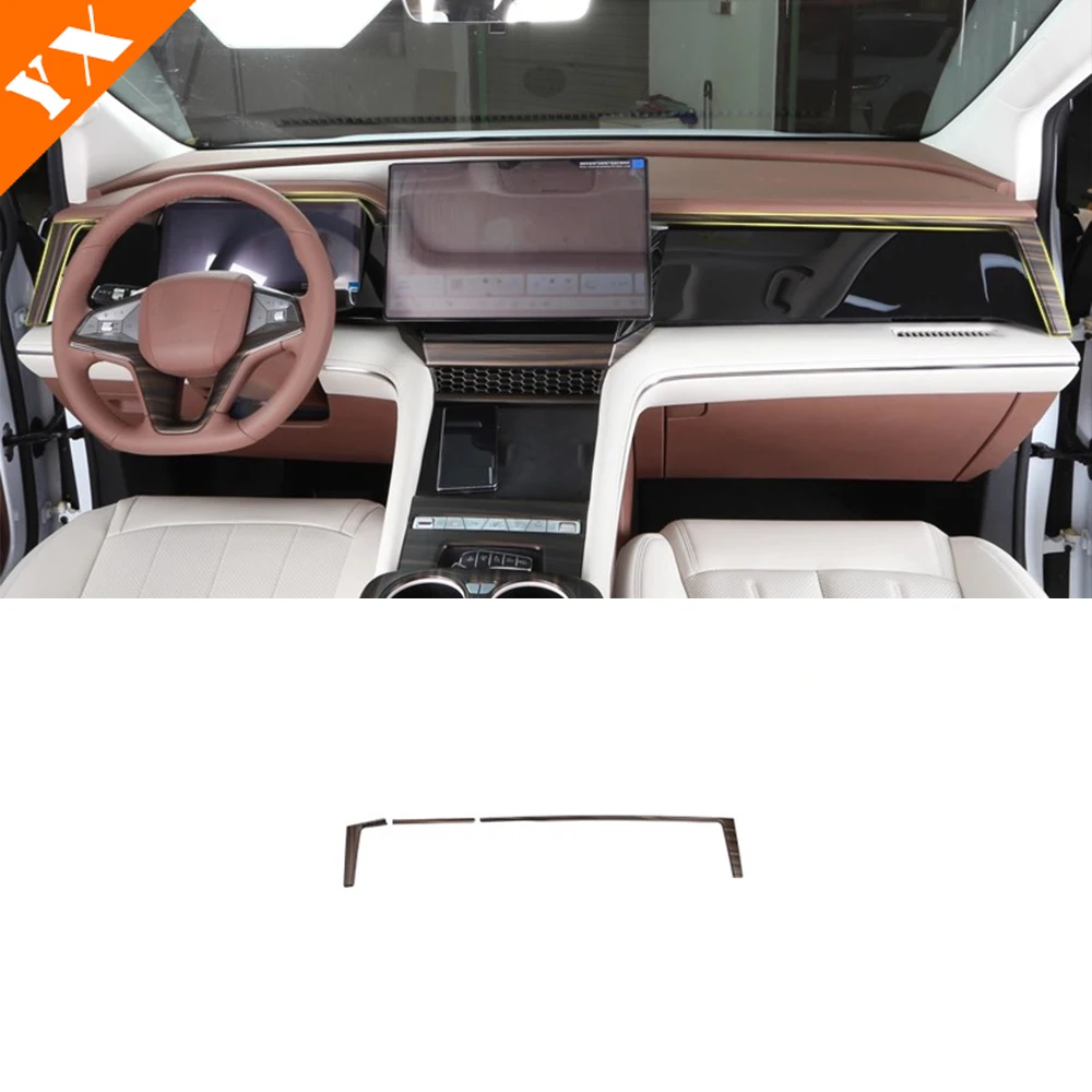 

Аксессуары для BYD M9 2025 2026, полоса приборной панели автомобиля, декоративная полоса центральной панели приборов управления, полоса выхода воздуха