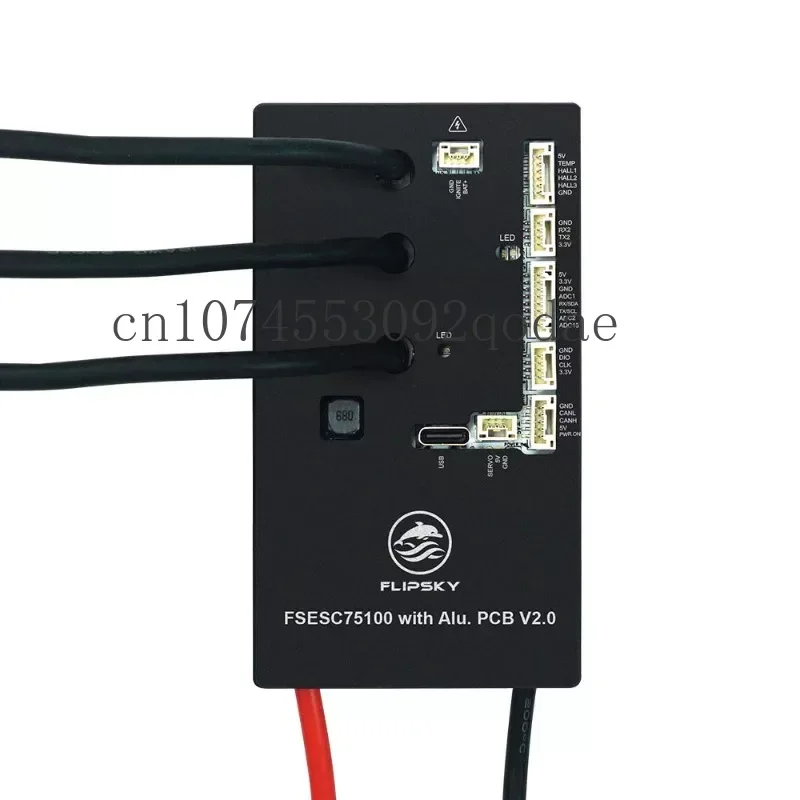 Flipsky 48V 60V 72V 75V 84V 100A FSESC 75100 V2.0 with Power Switch ESC Motor Controller Based on VESC for Ebike Scooter Efoil