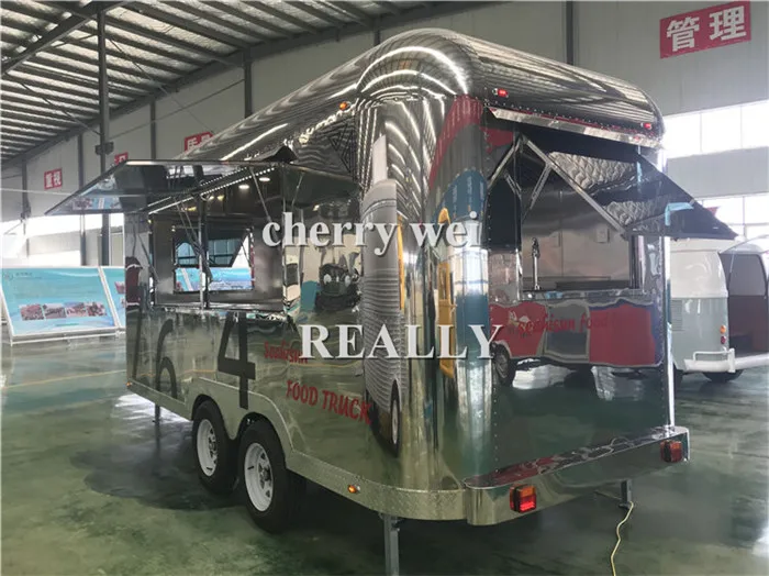   Truk Pizza Bbq Dapur Ponsel Makanan Cepat Saji Restoran Taco Hot Dog Bir Bar Konsesi Trailer Makanan