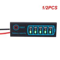 1/2PCS 18650 Li-ion Lipo Lithium 5-30V Acid Battery Level Indicator Tester LCD Display Meter Module Capacity Meter