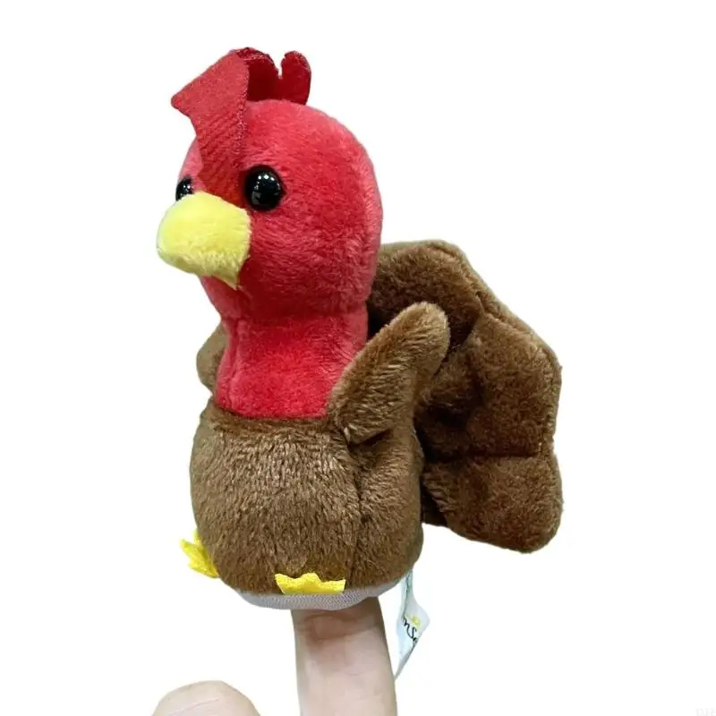  Educational Animal Finger Puppet Plush Toy For Kids Role Play Game Imagination And Social Skill Development Activity Toy