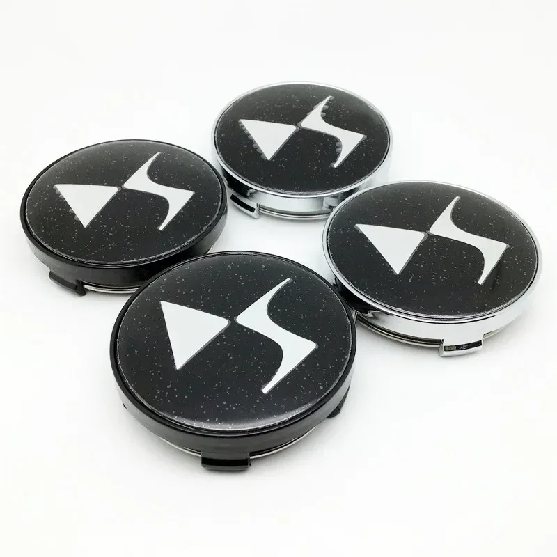 4pcs 60mm DS Wheels Center Hub Caps for DS DS3 DS5 DS6 Deesse PSA Stylish Hard Wearing Car Rims Dusproof Cover