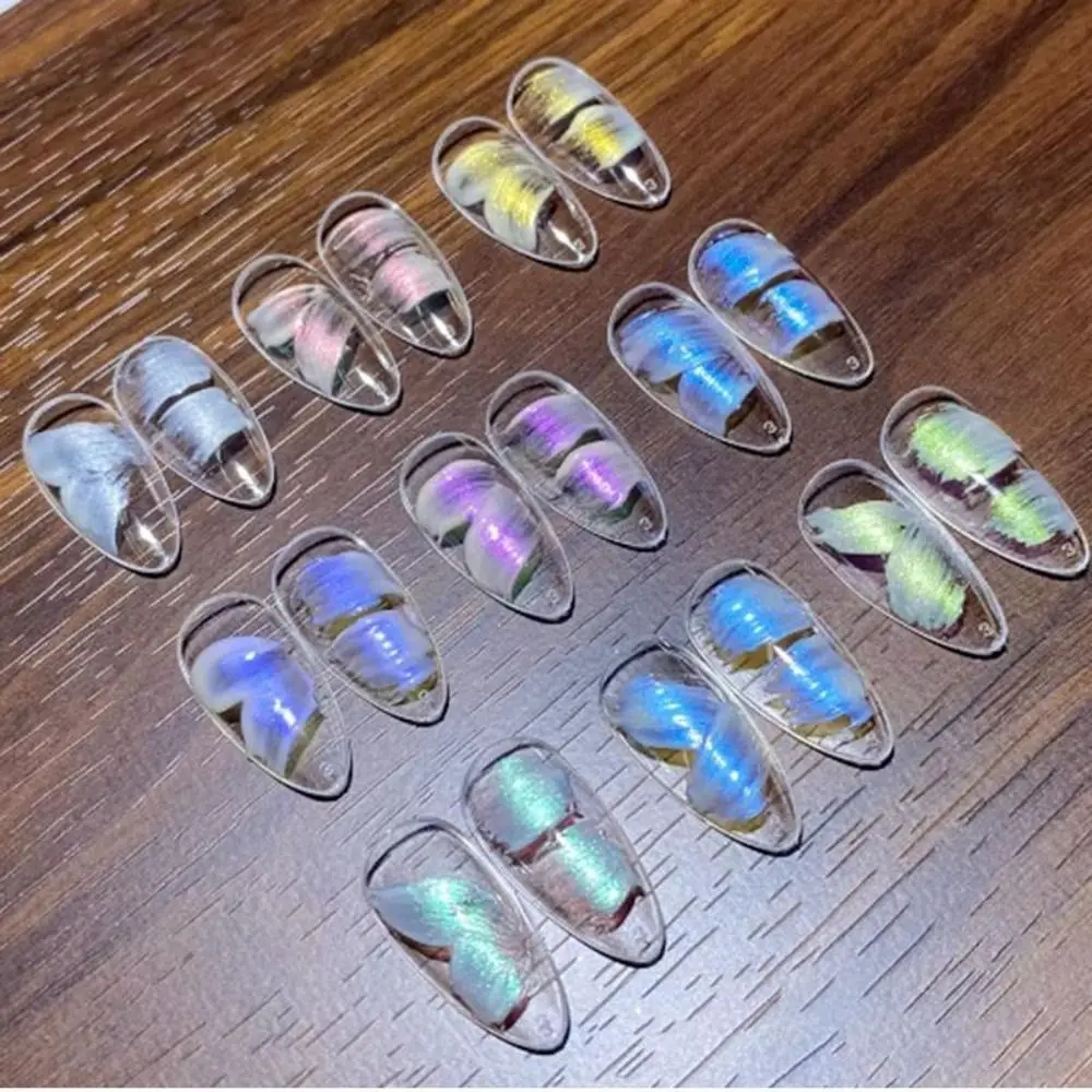 

9-color 9-Grid Poke Gel French Nail Manicure High Saturation Dreamy Texture Nail Polish Nail Polish Delicate Manicure Gel