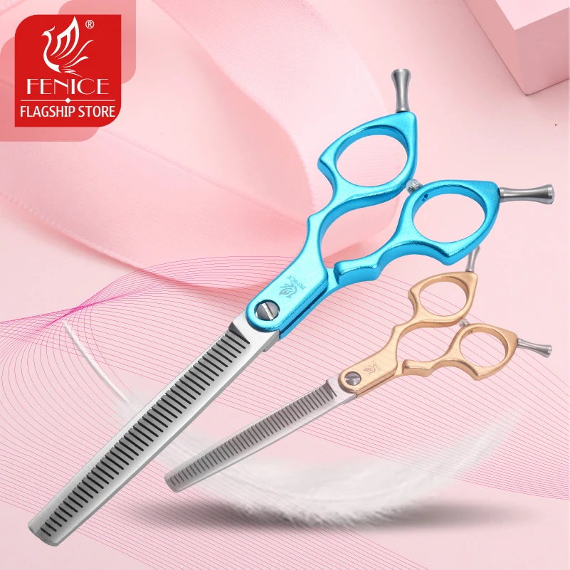 Fenice Professional 6.5inch Dog Grooming Scissors Pet Cutting Shear Light  Aluminum Handle JP440C Pets Accesories