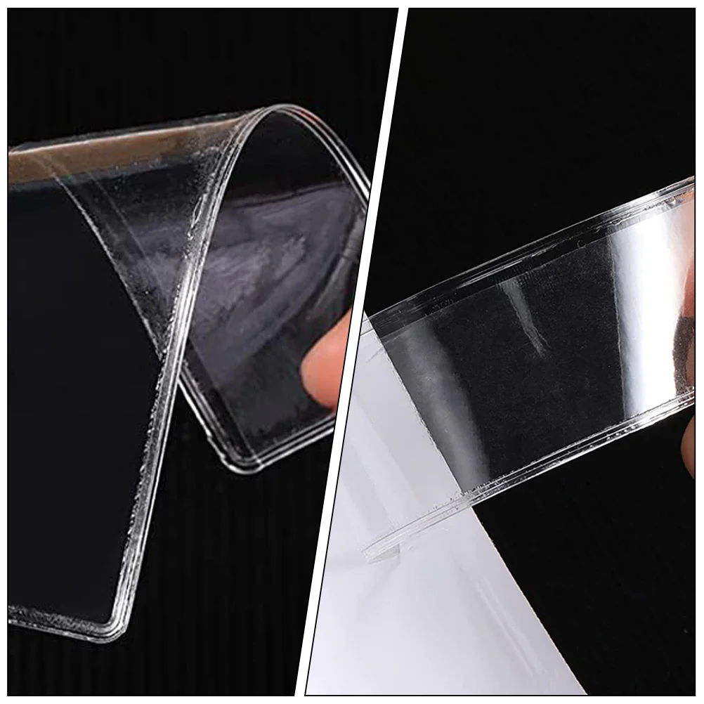 

1 комплект задних клейких этикеток, прозрачные карманные рукава для защиты этикеток, самоклеящиеся индексные карманы, водонепроницаемые, пылезащитные