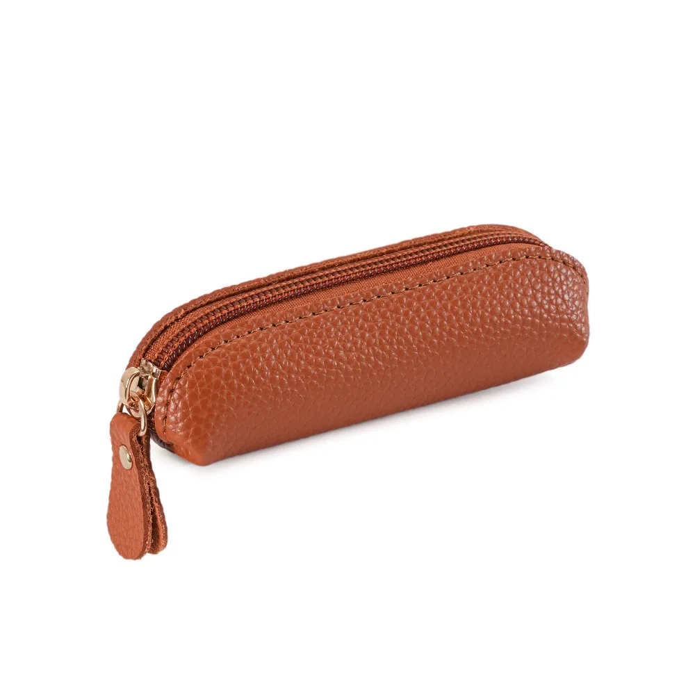

PU Leather Mini Wallet Compact Design Cowhide Zipper Coin Purse Zipper Closure Portable Size Mini Lipstick Bag Personalized Use