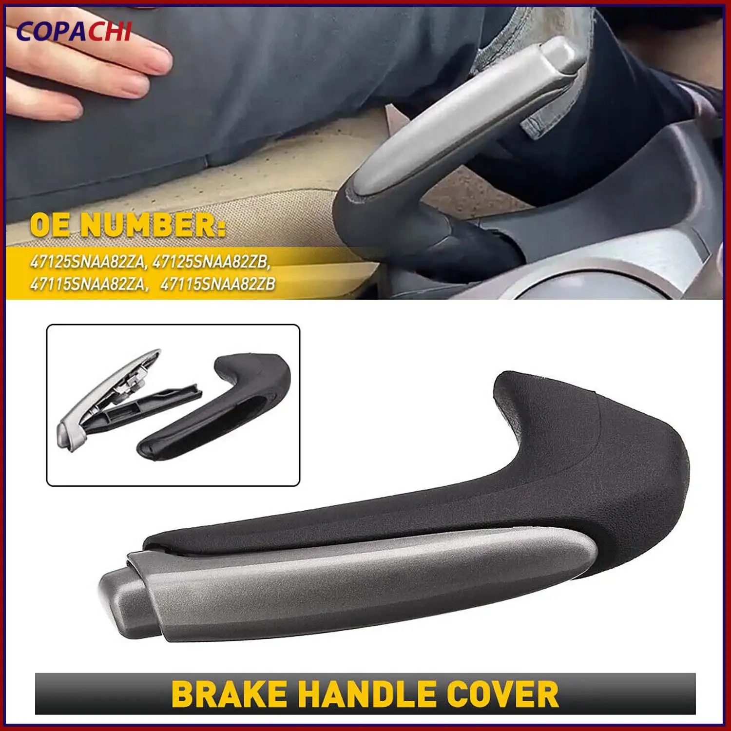 New Auto Hand Brake Handle Protect Cover Stick 47115SNAA82ZA 47115SNAA82ZB 47125SNAA82ZB For Honda Civic 2006-2011