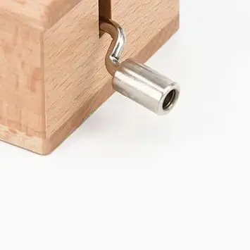 15 Tone Hand-cranked Music Box With Paper Tape Puncher Wooden Boxes Music Paper Composing Movement Creative DIY Composing Music