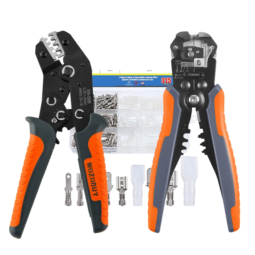 

Инструмент для обжима проводов SN-58B с храповым механизмом, инструмент для обжима проводов с храповым механизмом для клеммных разъемов, электрический инструмент для обжима 0,25-1,5 мм2