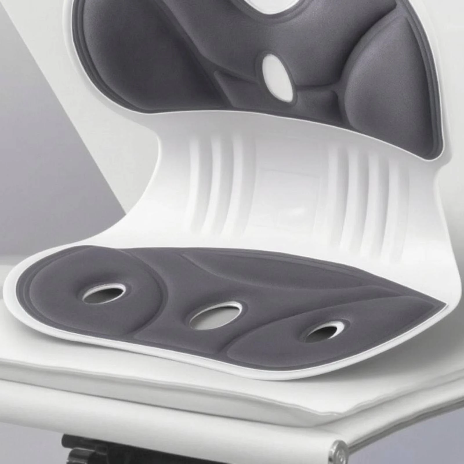 Lumbar Support Seat Cushion Molded Ergonomic Lumbar Cushion Chair Accessory Center Cutout