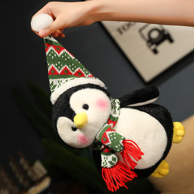 25/35/45CM Christmas Penguin Kawaii Plush Toys Lovely Pillow Stuffed Soft Animal Dolls Birthday Gift