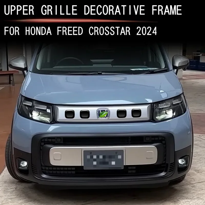 

Car Front Top Center Mesh Decoration Frame Exterior Conversion Accessories for 2024 Honda FREED AIR CROSSTAR