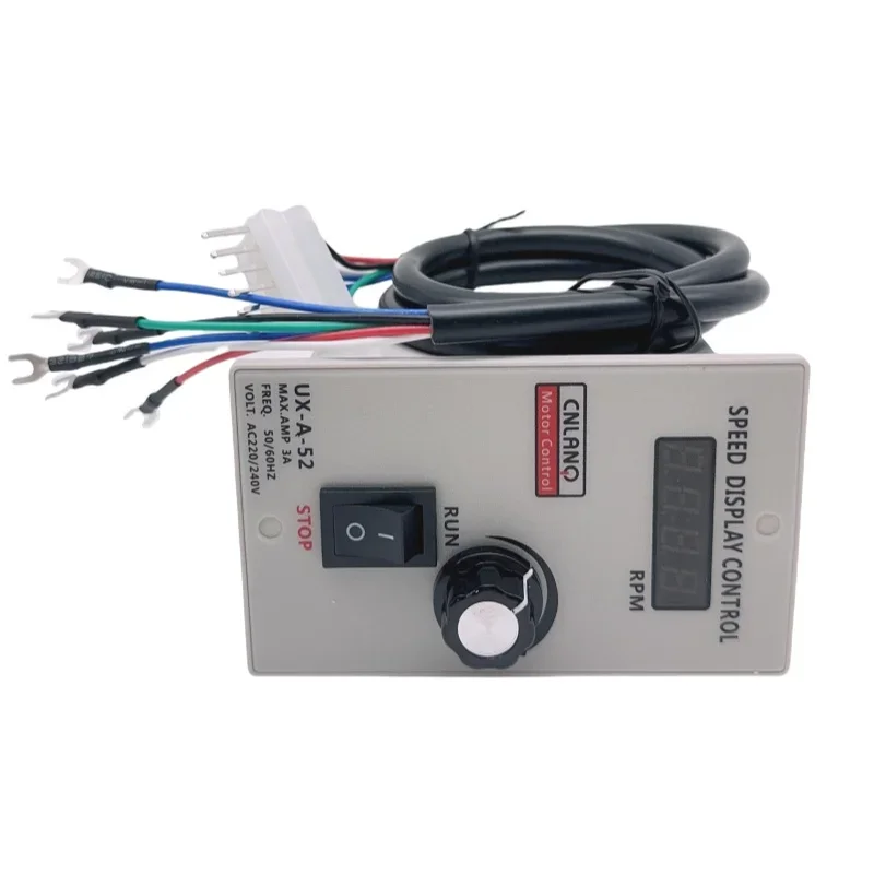 1PCS LED display speed controller 400W UX-A-52 AC 220V 50/60hz Regulator Control Forward & Backward Motor speed governor