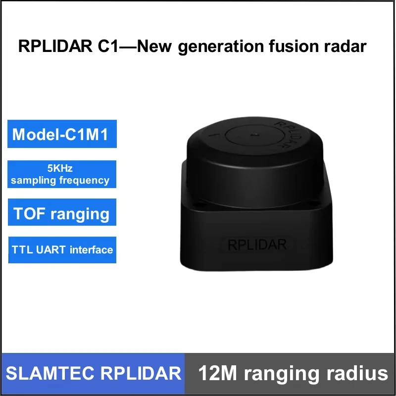 SLAMTEC RPLIDAR C1 new radar 12m ranging and 360 ° scanning for robot positioning, mapping, navigation and obstacle avoidance