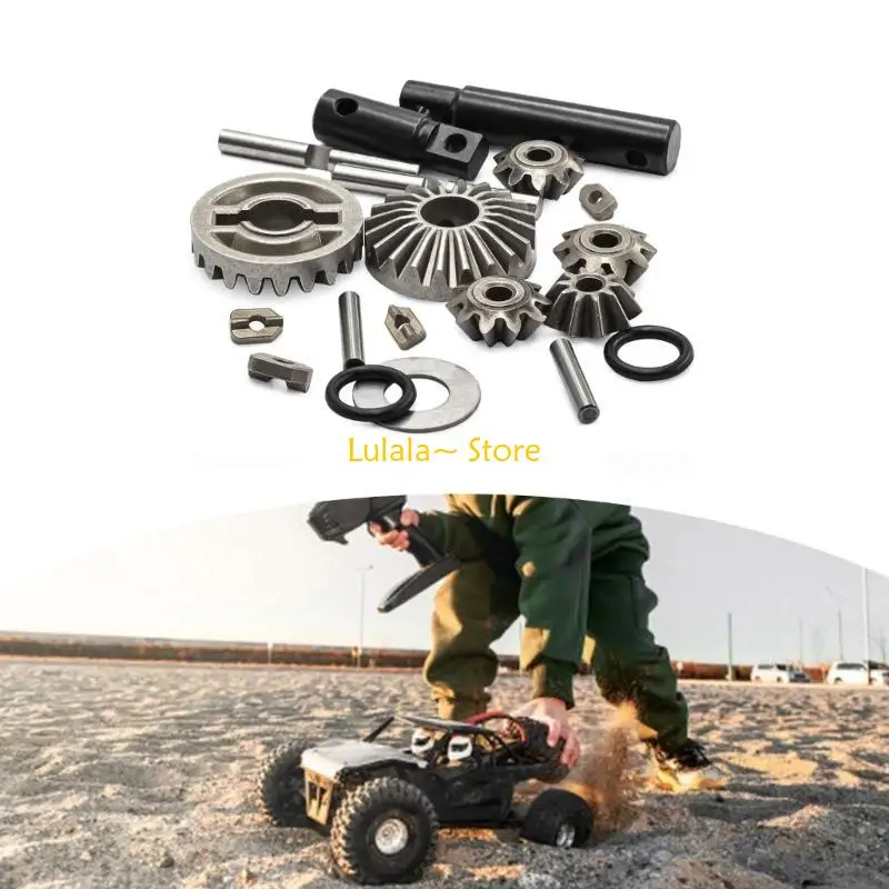 Y4QA Remote Control Car Differential Set Quality Alloy Diff Gear for Acceleration and Stability in Various Terrain